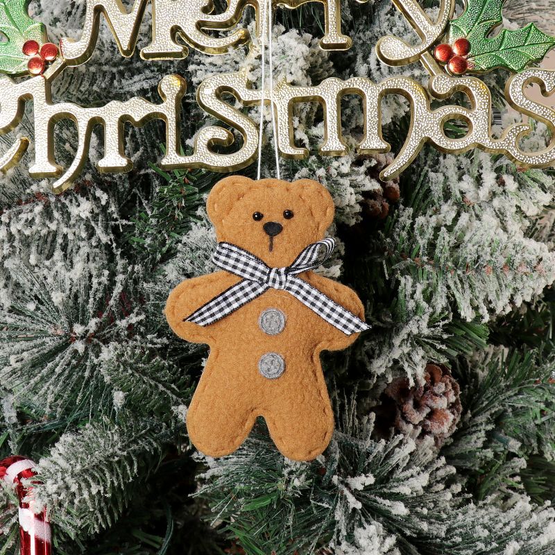 Gingerbread Bear Ornaments for Cozy Christmas Charm