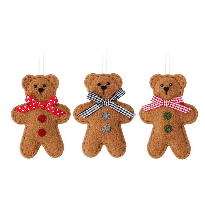 Gingerbread Bear Ornaments for Cozy Christmas Charm