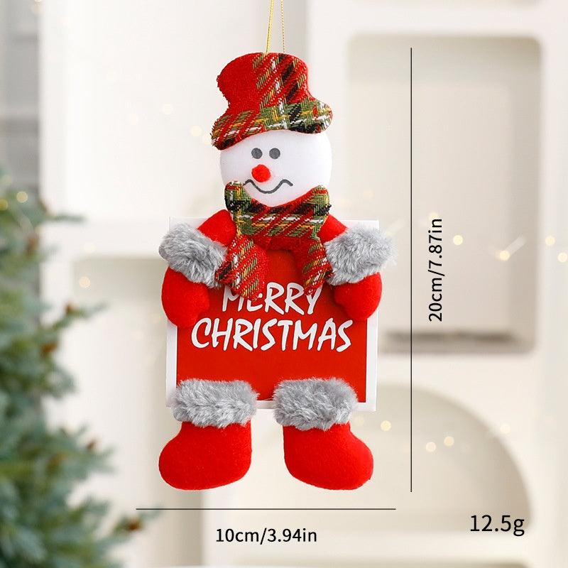 Plush Christmas Ornaments – 3-Piece Cheerful Decor