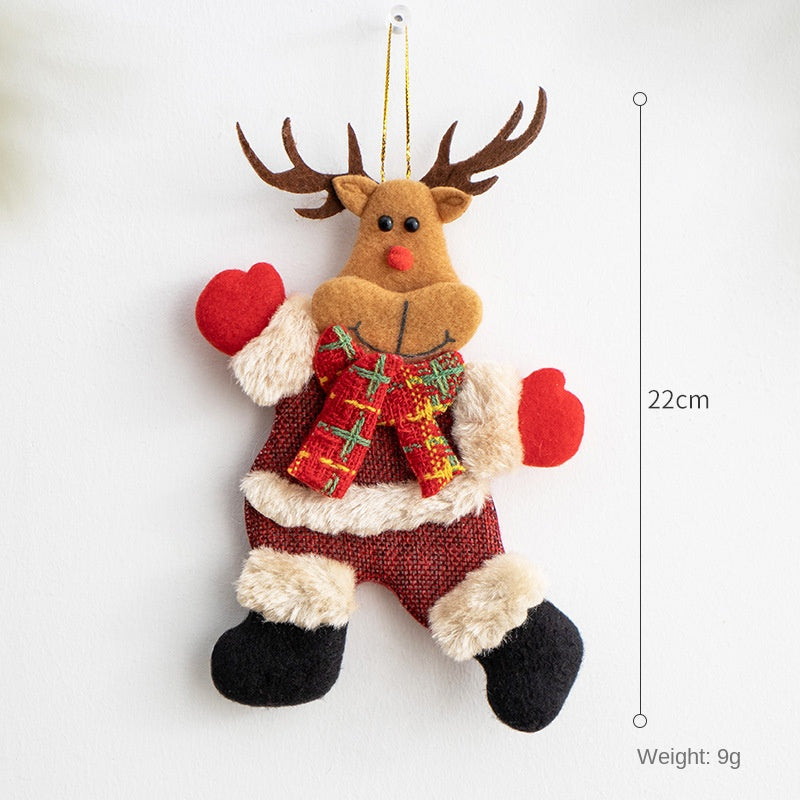 Plush Christmas Ornaments – 3-Piece Cheerful Decor
