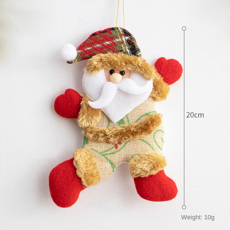 Plush Christmas Ornaments – 3-Piece Cheerful Decor