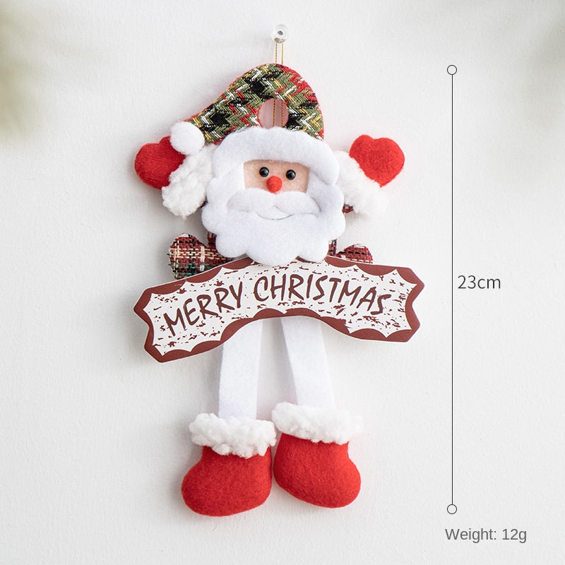 Plush Christmas Ornaments – 3-Piece Cheerful Decor