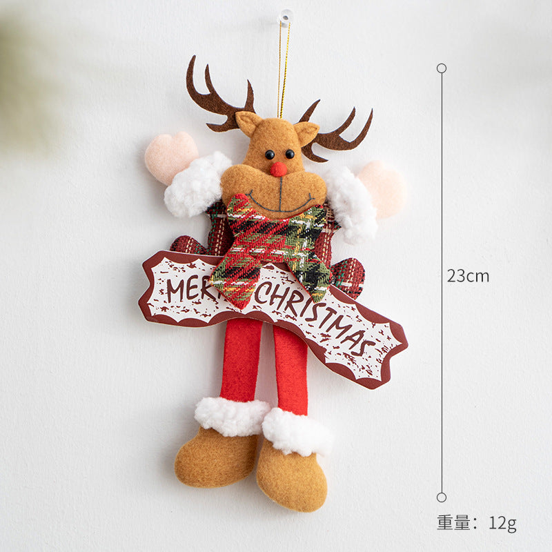 Plush Christmas Ornaments – 3-Piece Cheerful Decor