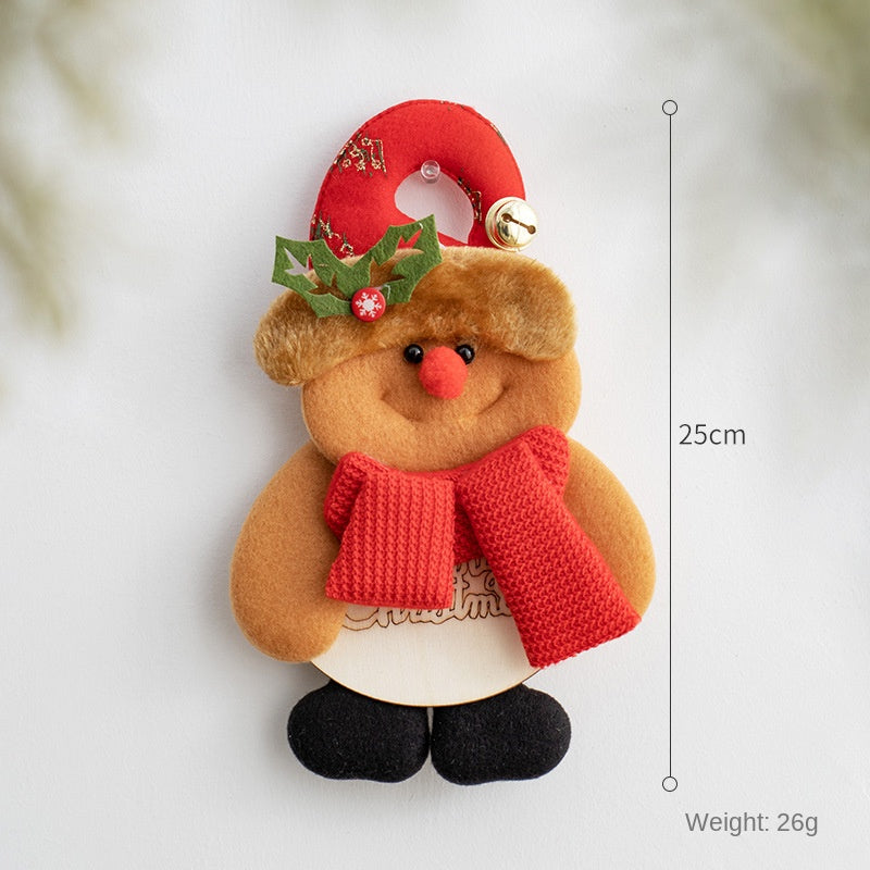 Plush Christmas Ornaments – 3-Piece Cheerful Decor