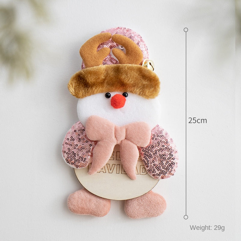 Plush Christmas Ornaments – 3-Piece Cheerful Decor