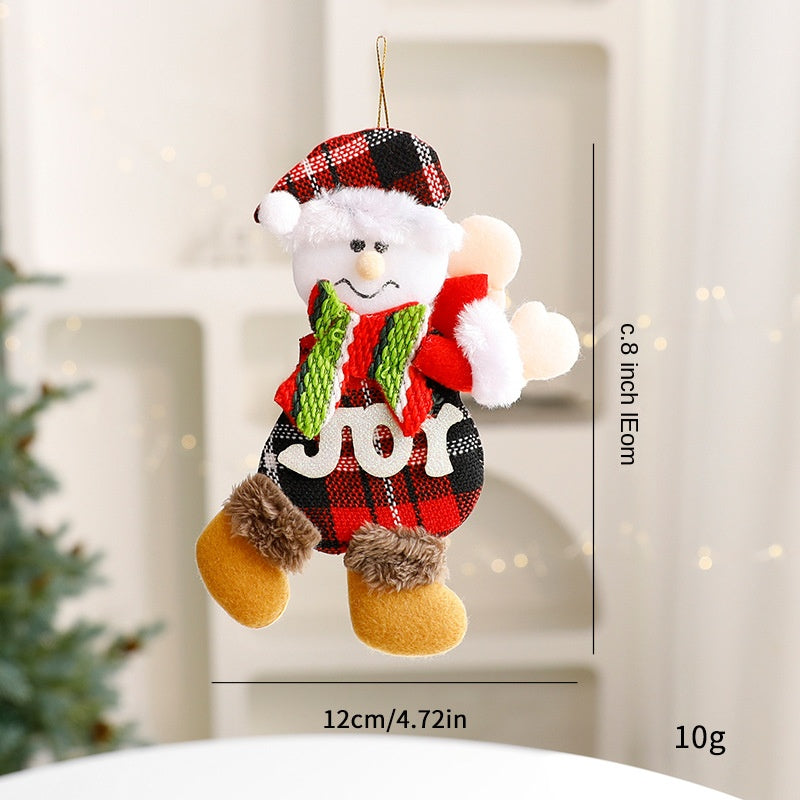 Plush Christmas Ornaments – 3-Piece Cheerful Decor