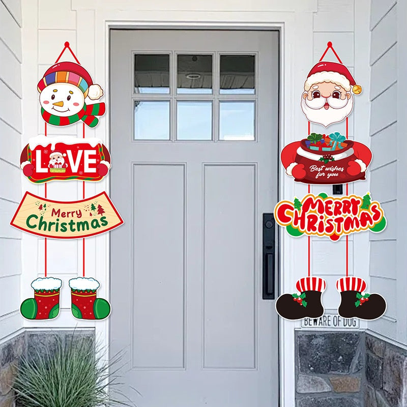 Christmas Door Decoration Set – Cheerful Entryway