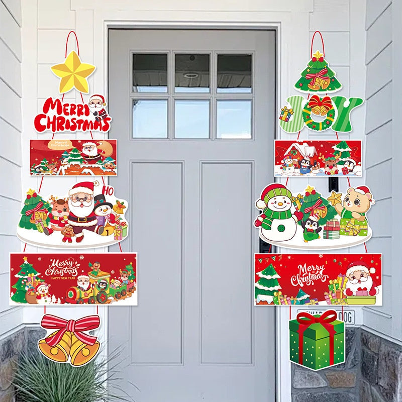 Christmas Door Decoration Set – Cheerful Entryway