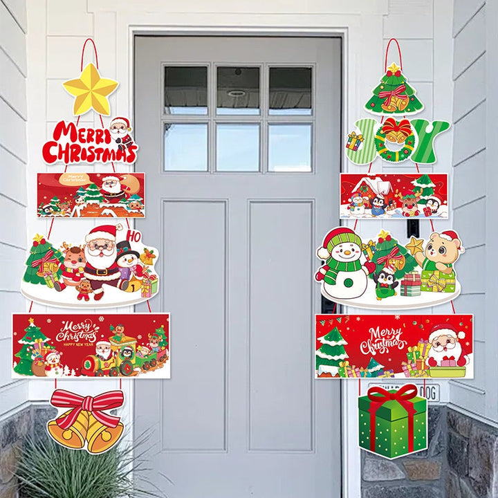 Christmas Door Decoration Set – Cheerful Entryway