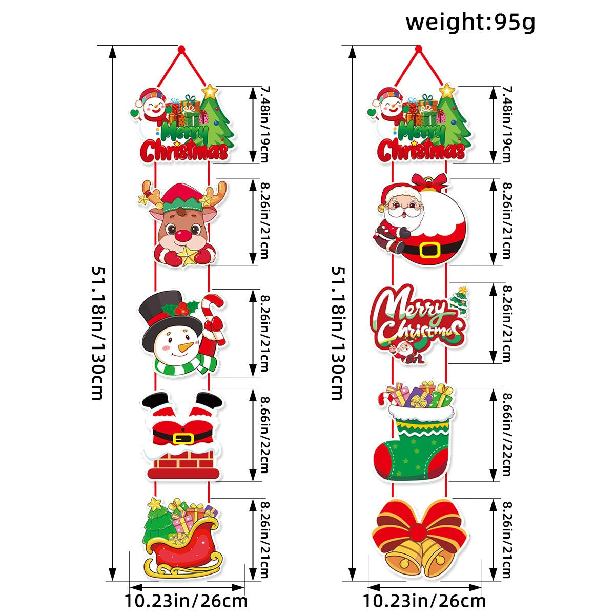 Christmas Door Decoration Set – Cheerful Entryway