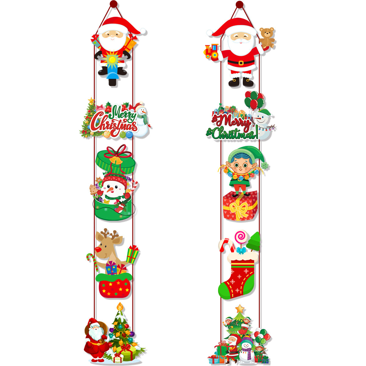 Christmas Door Decoration Santa Scene Hanging Ornament