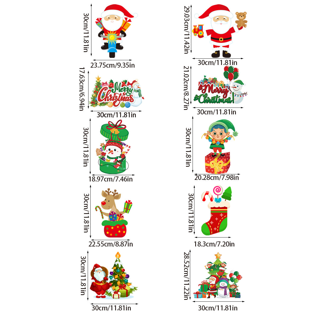 Christmas Door Decoration Santa Scene Hanging Ornament