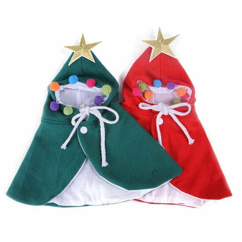 Christmas Pet Cloak Dress | Tree Costume for Cats