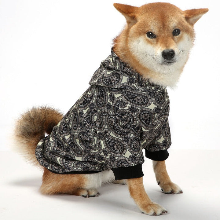 Christmas Plaid Dog Hoodie for Cozy Winter Walks and Photos