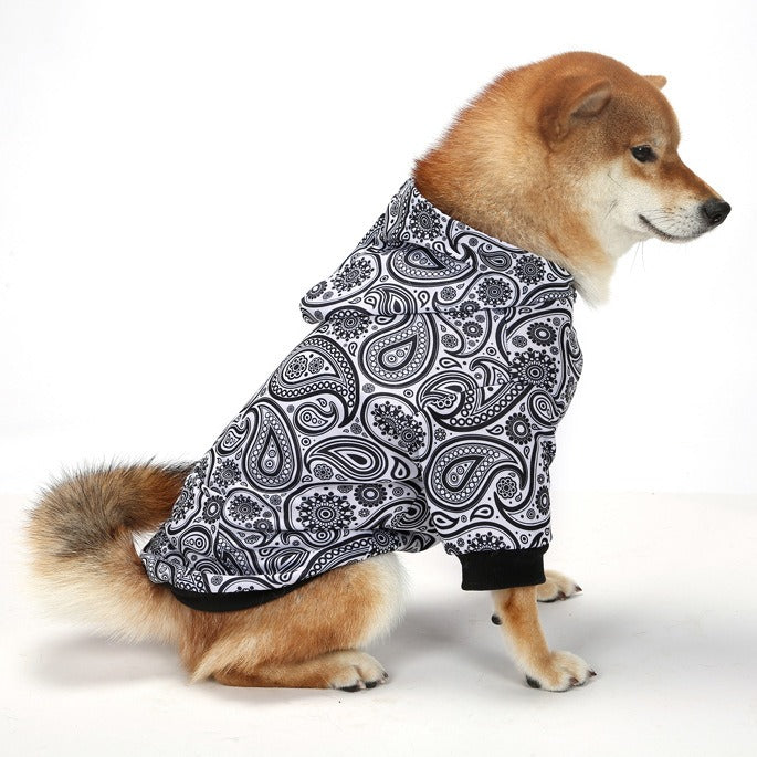Christmas Plaid Dog Hoodie for Cozy Winter Walks and Photos