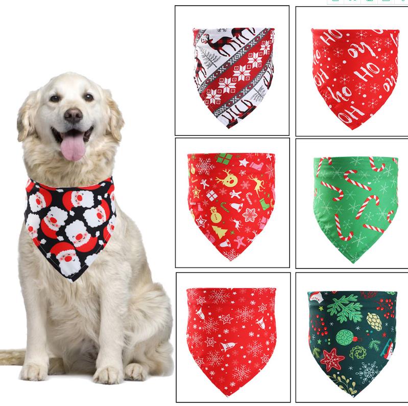 Christmas Pet Bandana Towel for Drooly Dogs