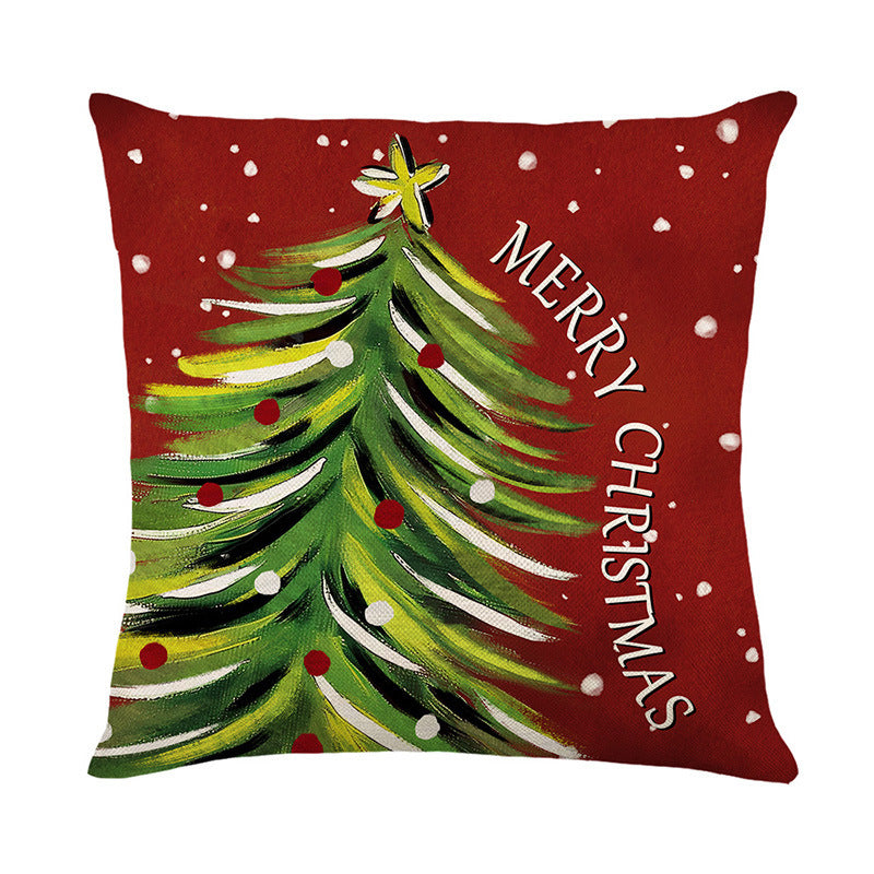 Christmas Pillow Covers Set – Festive Linen Sofa Decor