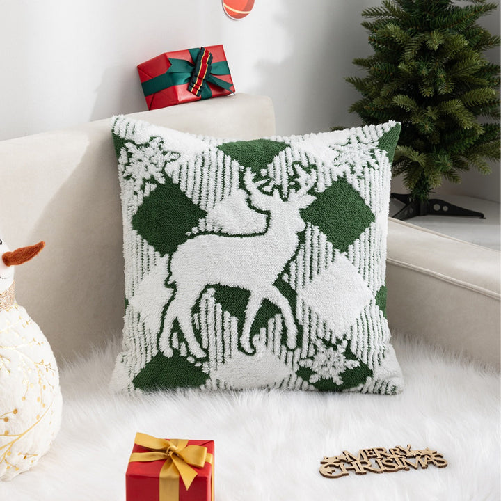 Christmas Velvet Pillow Cover for Cozy Holiday Decor