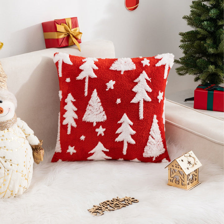 Christmas Velvet Pillow Cover for Cozy Holiday Decor
