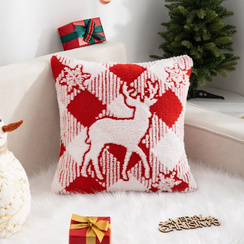 Christmas Velvet Pillow Cover for Cozy Holiday Decor