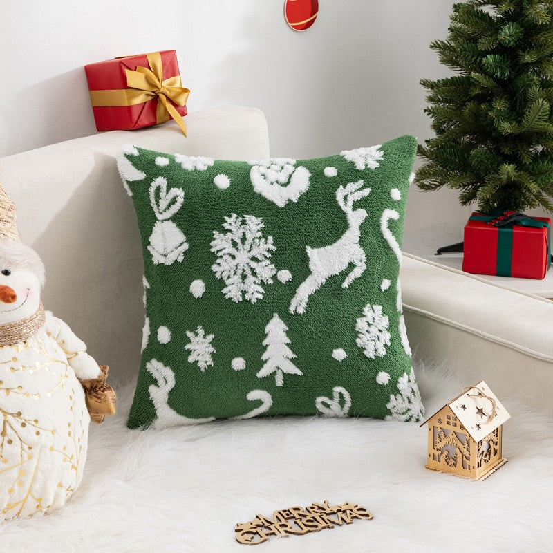 Christmas Velvet Pillow Cover for Cozy Holiday Decor