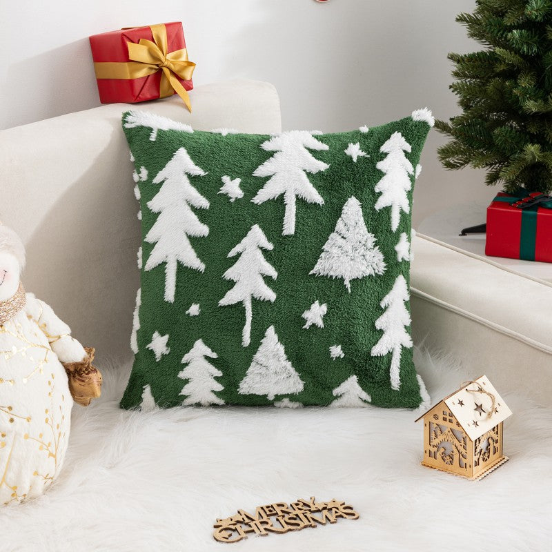 Christmas Velvet Pillow Cover for Cozy Holiday Decor