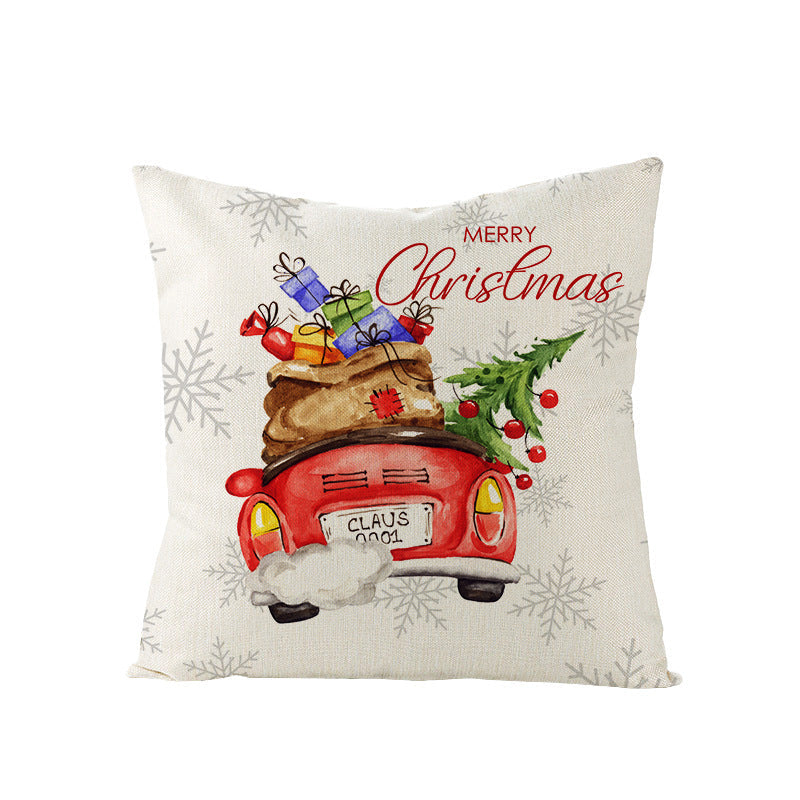 Christmas Pillow Covers for Sofa, Bed, and Car Decor