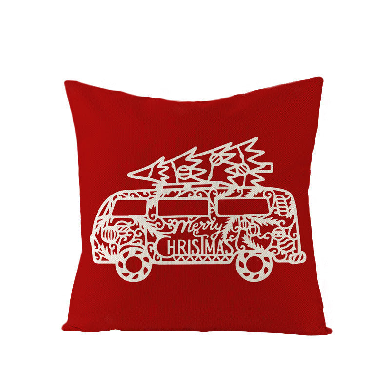 Christmas Pillow Covers for Sofa, Bed, and Car Decor