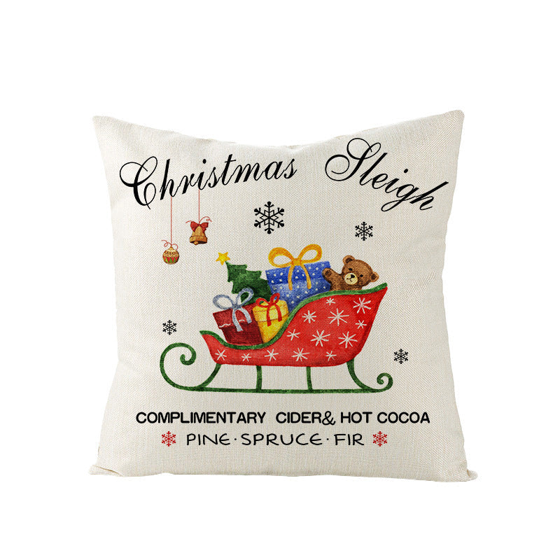 Christmas Pillow Covers for Sofa, Bed, and Car Decor