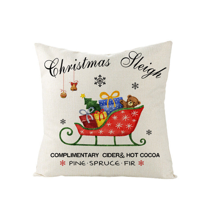 Christmas Pillow Covers for Sofa, Bed, and Car Decor