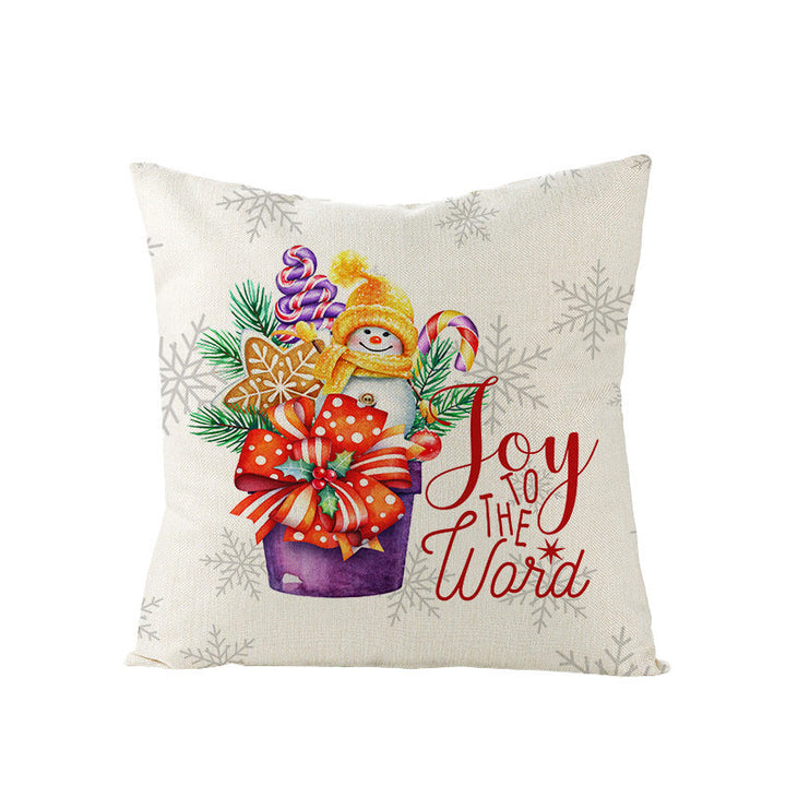 Christmas Pillow Covers for Sofa, Bed, and Car Decor