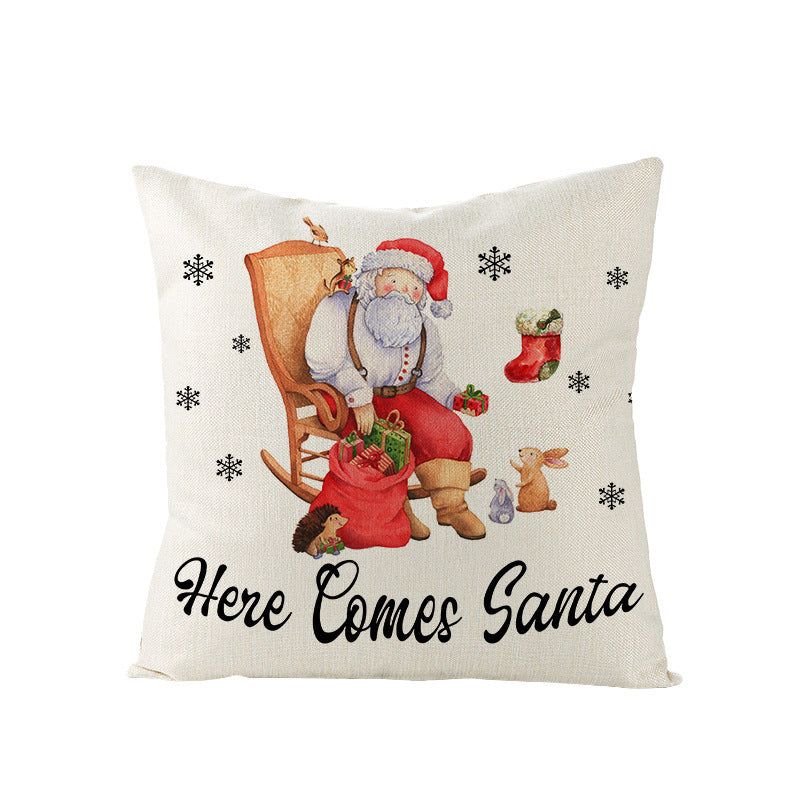 Christmas Pillow Covers for Sofa, Bed, and Car Decor