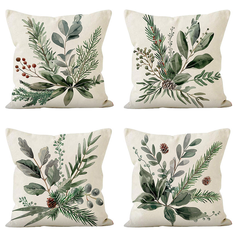 Christmas Pinecone Pillow Cover for Cozy Sofa Decor