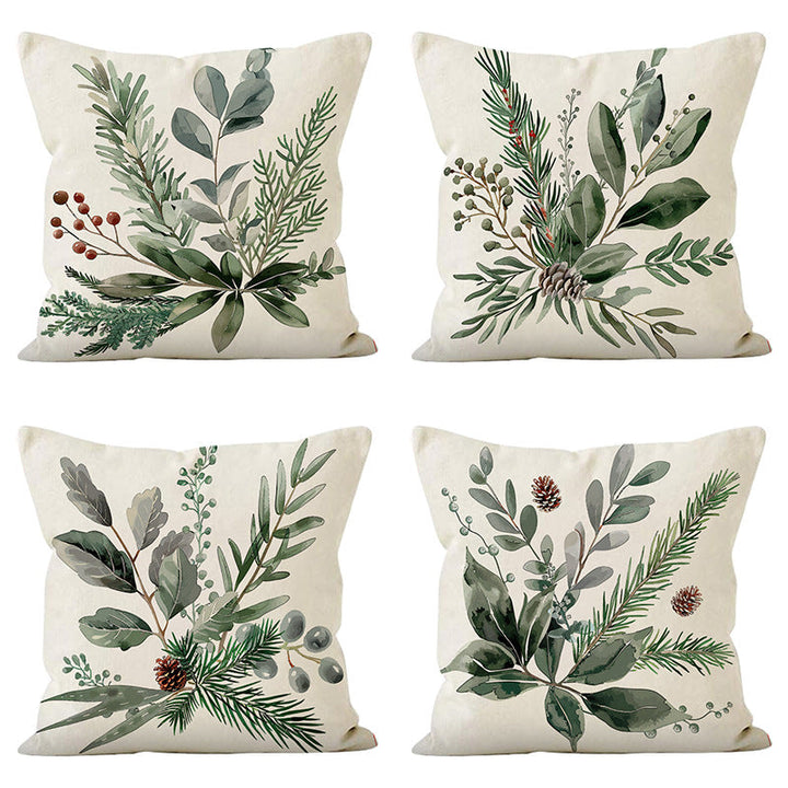Christmas Pinecone Pillow Cover for Cozy Sofa Decor