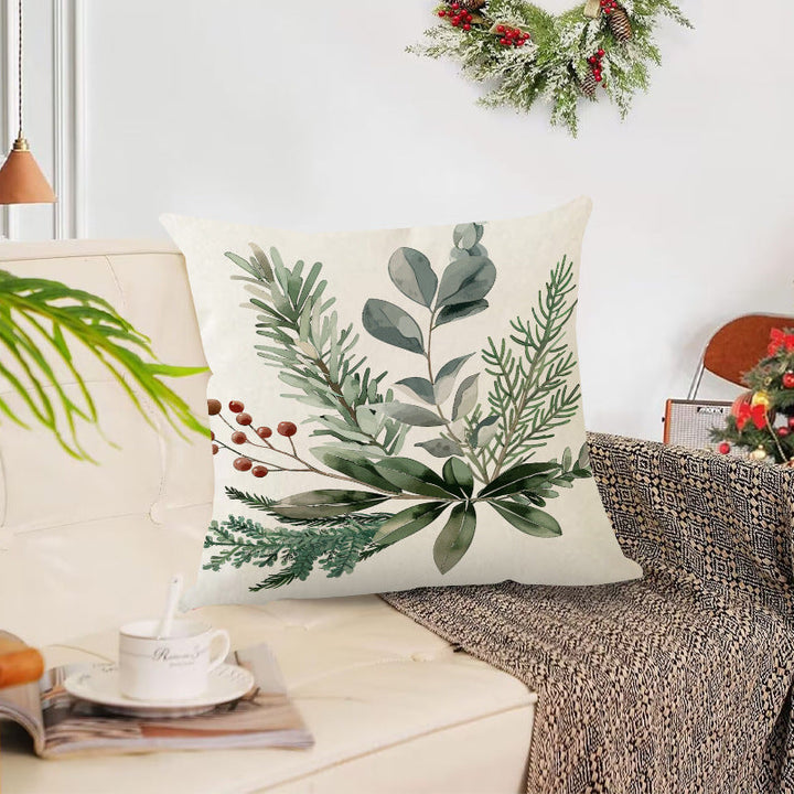 Christmas Pinecone Pillow Cover for Cozy Sofa Decor
