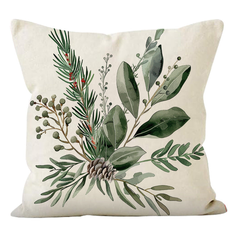 Christmas Pinecone Pillow Cover for Cozy Sofa Decor