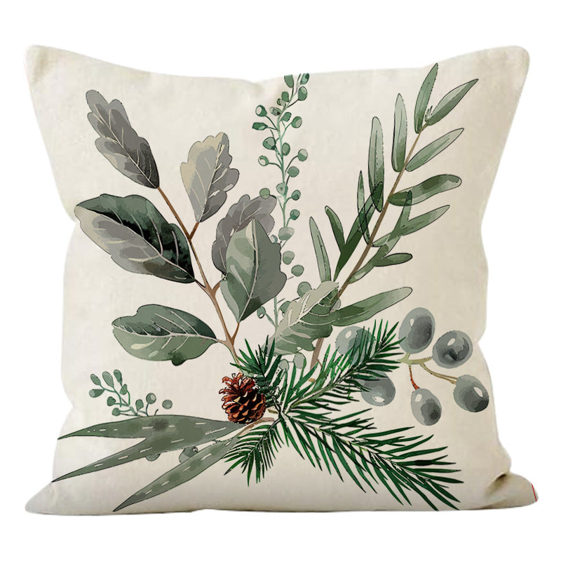 Christmas Pinecone Pillow Cover for Cozy Sofa Decor