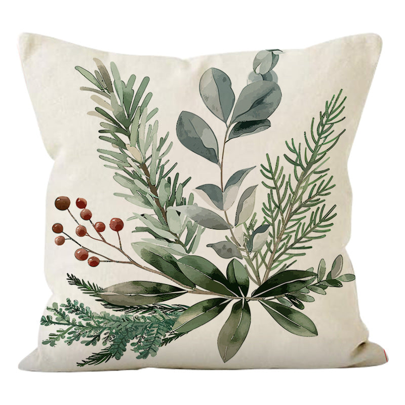 Christmas Pinecone Pillow Cover for Cozy Sofa Decor
