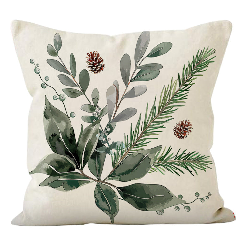 Christmas Pinecone Pillow Cover for Cozy Sofa Decor