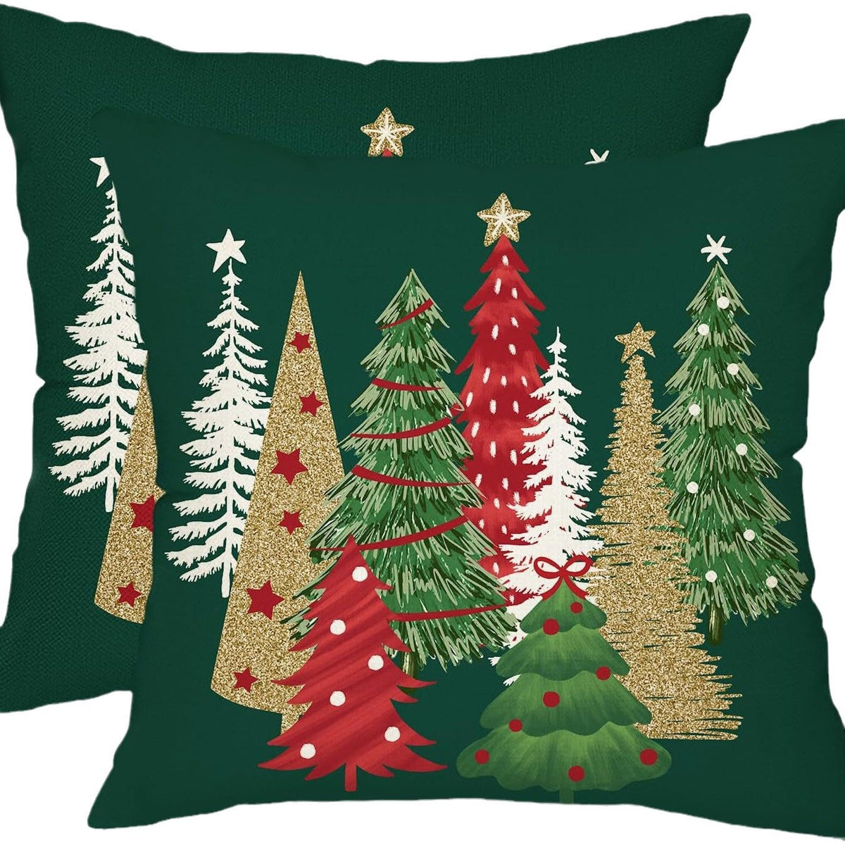 Christmas Pillow Cover – Cozy Plaid Holiday Decor