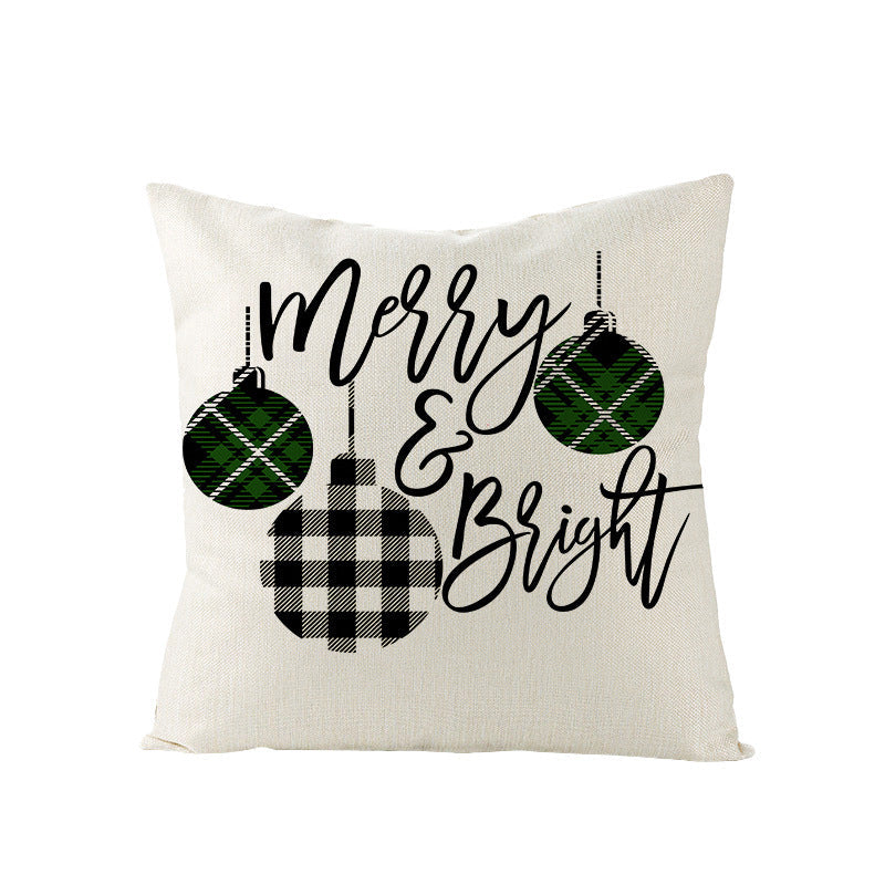 Christmas Pillow Cover – Rustic Farmhouse Holiday Decor
