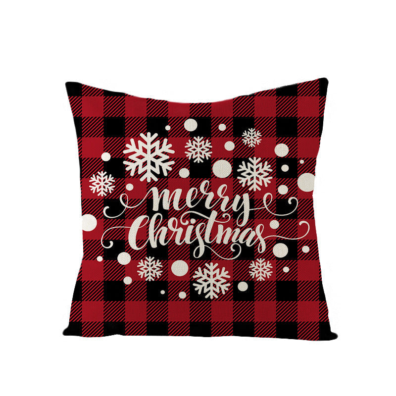 Christmas Pillow Cover – Rustic Farmhouse Holiday Decor