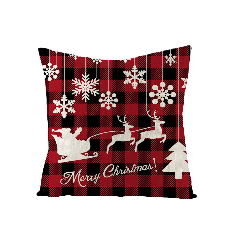 Christmas Pillow Cover – Rustic Farmhouse Holiday Decor