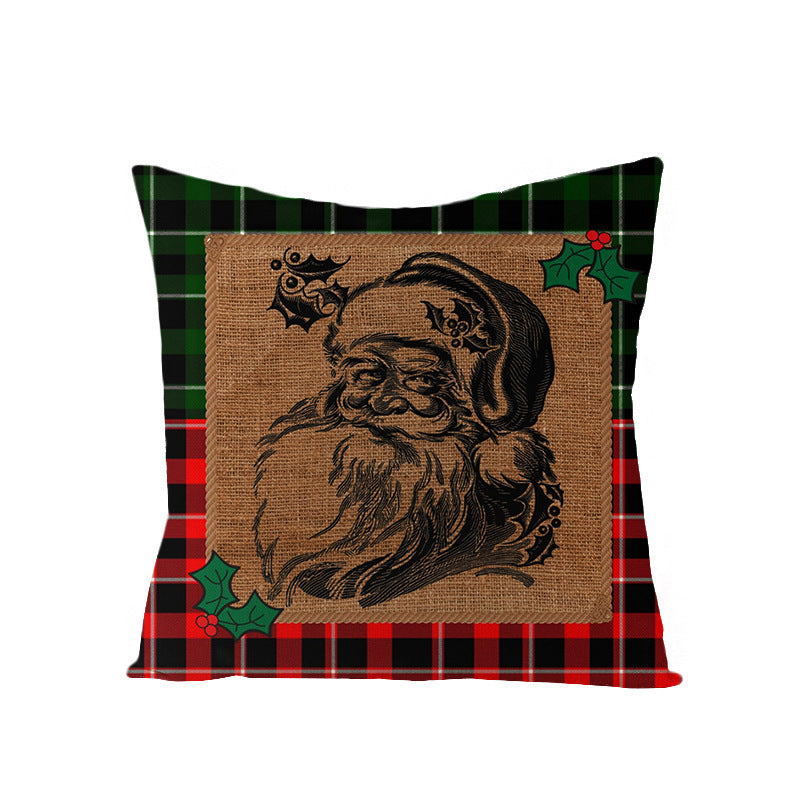 Christmas Pillow Cover – Rustic Farmhouse Holiday Decor