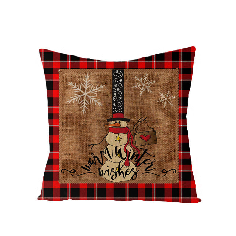 Christmas Pillow Cover – Rustic Farmhouse Holiday Decor