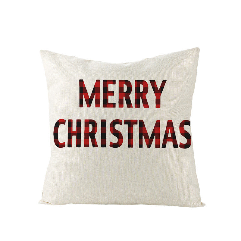 Christmas Pillow Cover – Rustic Farmhouse Holiday Decor