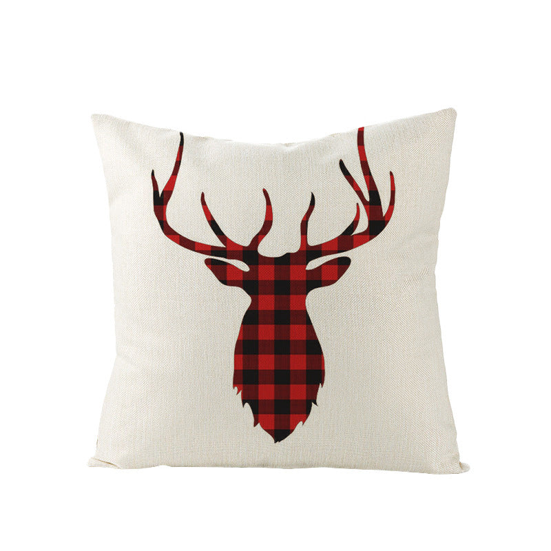 Christmas Pillow Cover – Rustic Farmhouse Holiday Decor
