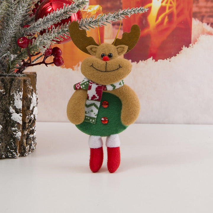 Christmas Tree Ornaments With Plush Character Charm