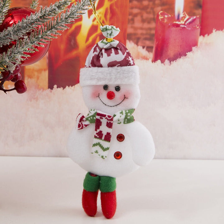 Christmas Tree Ornaments With Plush Character Charm