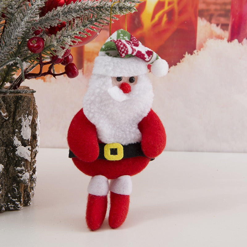 Christmas Tree Ornaments With Plush Character Charm